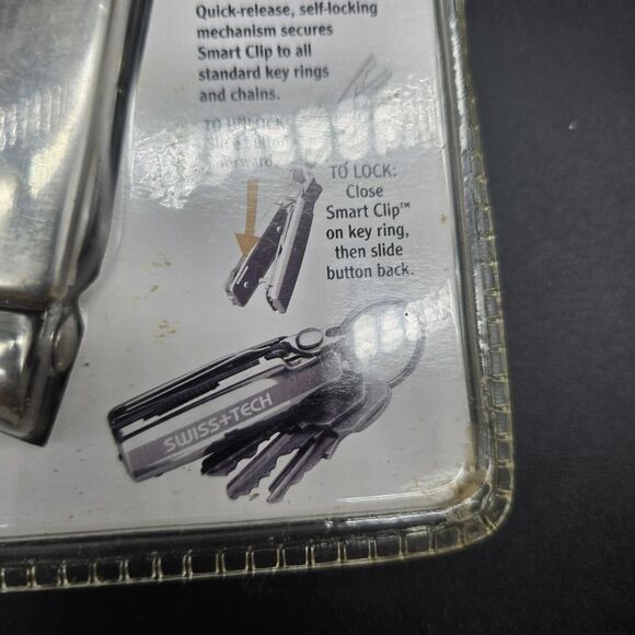 Swiss Tech Smart Clip Personal Care Key Ring Companion 7-in-1 Multi Tool NIP - Picture 6 of 9